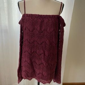 Off the shoulder shirt